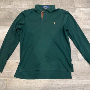 Polo Ralph Lauren Pima Soft Touch Long Sleeve Polo Green Size S